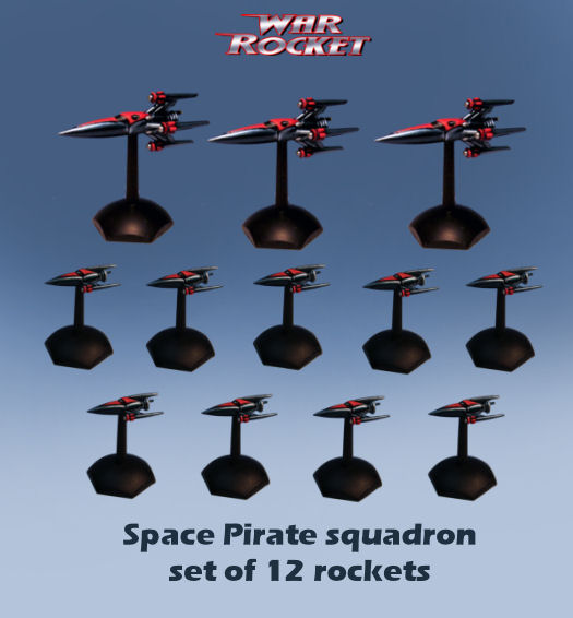 Space Pirate Squadron (set of 12 rockets)